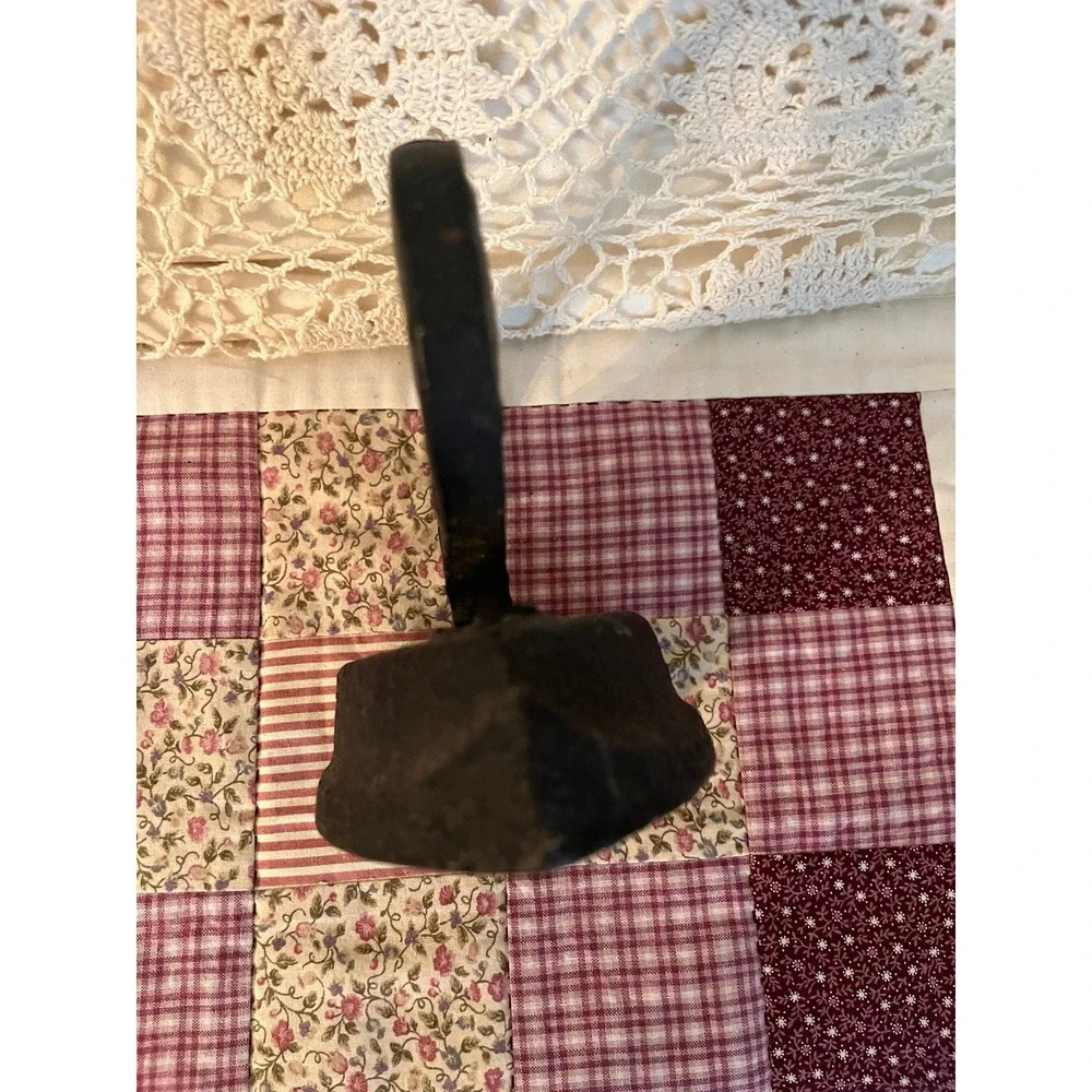 Vintage Cast Iron Stove Top Iron: Sewing Decor Door Stop